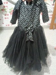 Beautiful Gown Frock With Purse