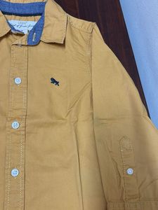 Kids Mustard Button-Down Shirt