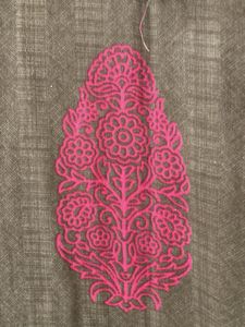 pink grey kurti