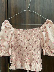 Floral Puff Sleeve Top