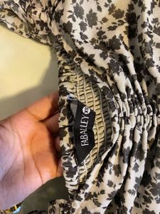 Floral Ruched Mini Dress