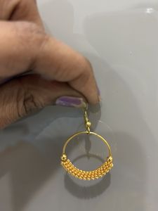 Golden Hoop Earrings