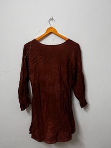 Short Kurti Brown
