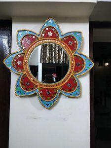 Handcrafted Floral Mirror