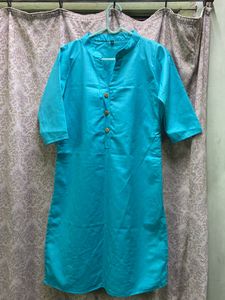 Cyan Color Kurti