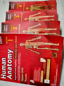 BD Chaurasia&#39;s HUMAN ANATOMY Volumes (1,2,3,4)