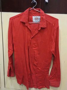 Red Casual Shirt