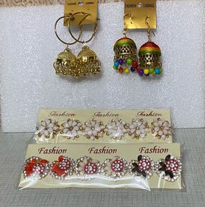 Combo Of Fancy Jhumka Earrings & Studs