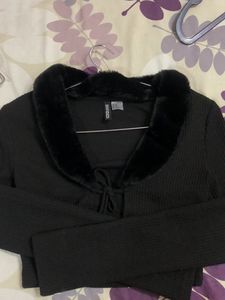 Faux Fur H&amp;M Top