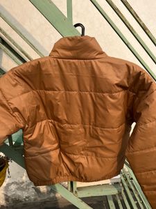Womens full sleeve jacket rust colour