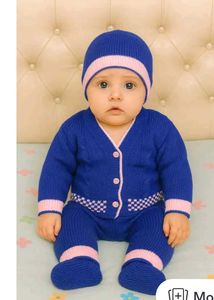 Adorable Knitted Baby Rompers