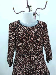 Printed Ruffled Dress
