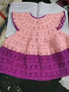 Handmade Crochet Baby Dress