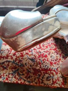 Silver Block Heels