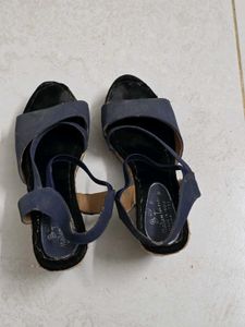 Blue Madam Tussaud Sandals