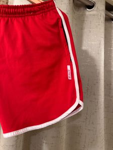 Hot Red Shorts, Brand New, Waist- 30/32 Strechable