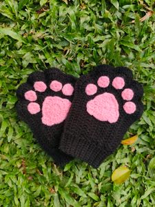 Crochet Cat Paw Gloves 🧤🐾