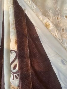 embroidered saree