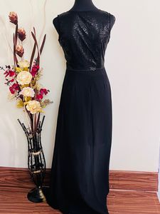 Branded Round Neck Polyester Women&#39;s Maxi Dress
