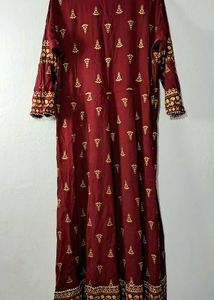 Maroon Umbrella Suit