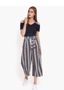 Striped Cropped Pants