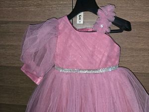 Pink Princess Frock- Single Sleeve