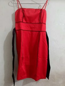 Ravishing Red With Black Sash ♥️