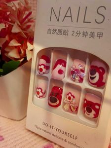 Cute Bear Press-On Nail Set