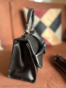 Matte Black Handbag For Women