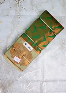 Traditional GREEN Saree with Designer Border