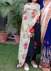 Black Suit Set With Beautiful Dupatta