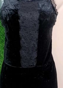 Imported Velvet Playsuit