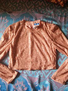 Blouse Partywear, Tshirt Heavy, Nude Color,