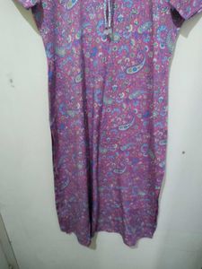 Pink Floral Mango Print Kurta Pajama Dupatta White