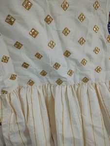 White Embroidered Kurti