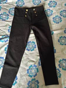 High-Waisted Black Pants