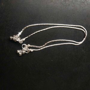 Pure Silver Chain Anklets पायल 1जोडि  For Women