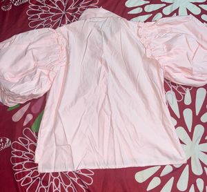 Brand New - Puff Sleeve Pink Top