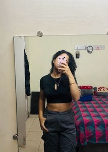 Cutest Black Crop Top