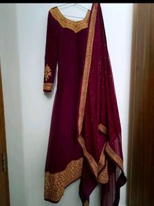 Beautiful Burgundy Anarkali ❤️‍🔥