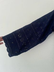 Elegant Navy Blue Kurta