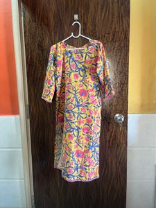 34 bust Floral Print Kurta for women