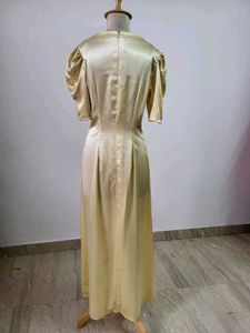 Elegant Gold Maxi Dress