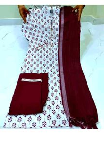 Printed Kurta New 3 Peice Set Size 42