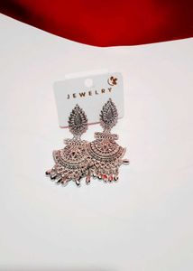 Silver Tone Dangle Earrings