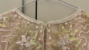 Scala Beaded Pure Silk relaxed fit top