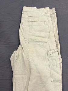 Trendy Beige Cargo Pants