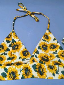 Sunflower Print Top