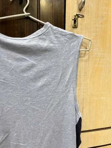 Sleeveless Grey Tank Top
