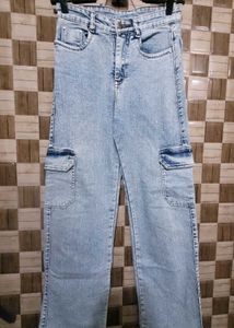 Straight Blue Jeans